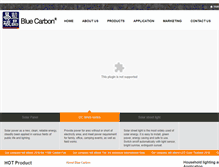 Tablet Screenshot of bluecarbontech.com